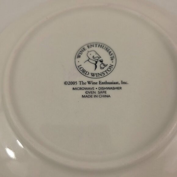 Wine Enthusiast ITALY SPAIN GERMANY Region Wine Dessert Cheese Plates – Set of 3 - Picture 11 of 11